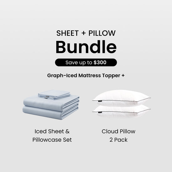 Sheet + Pillow Bundle / Arctic Blue