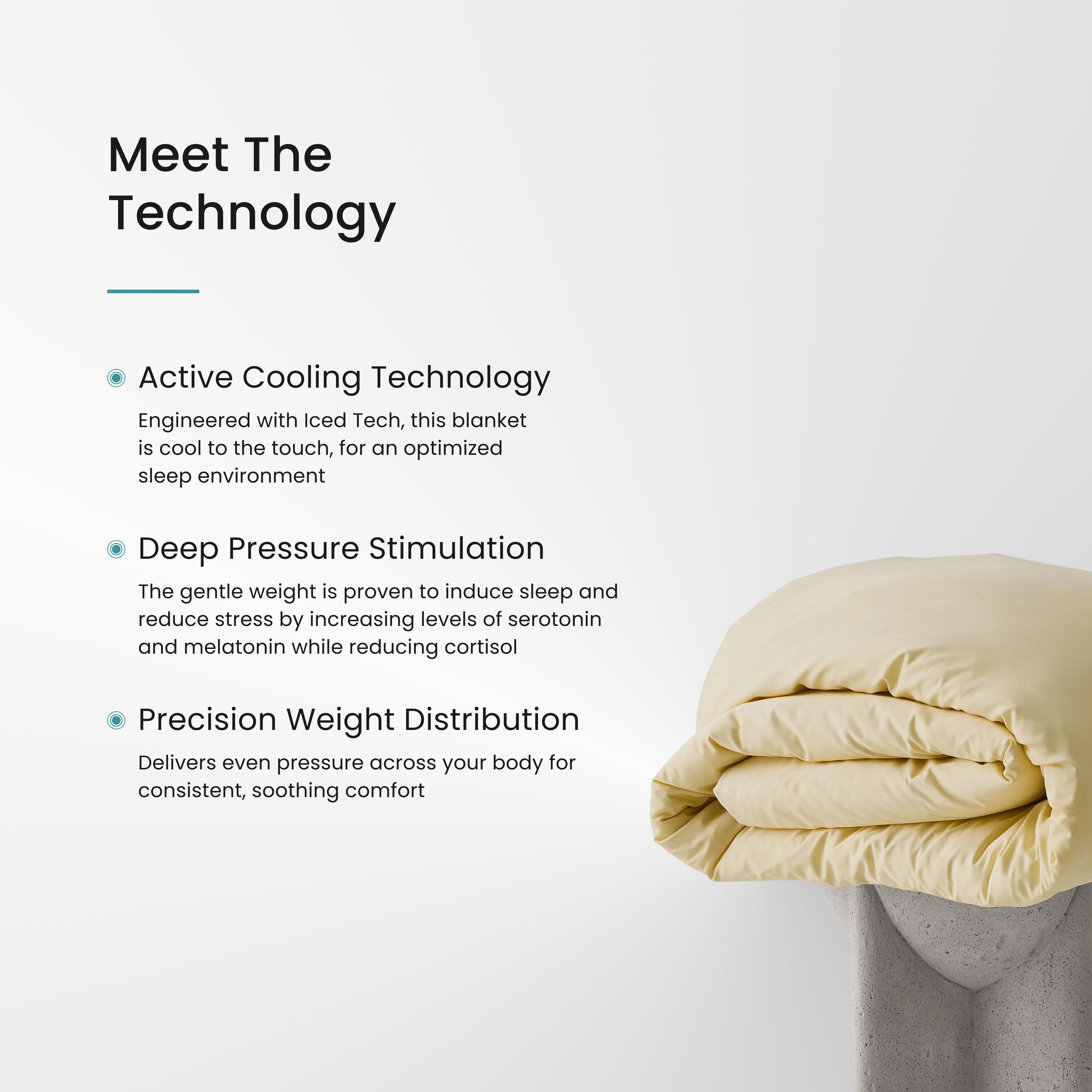 Iced Cooling Bamboo Weighted Blanket