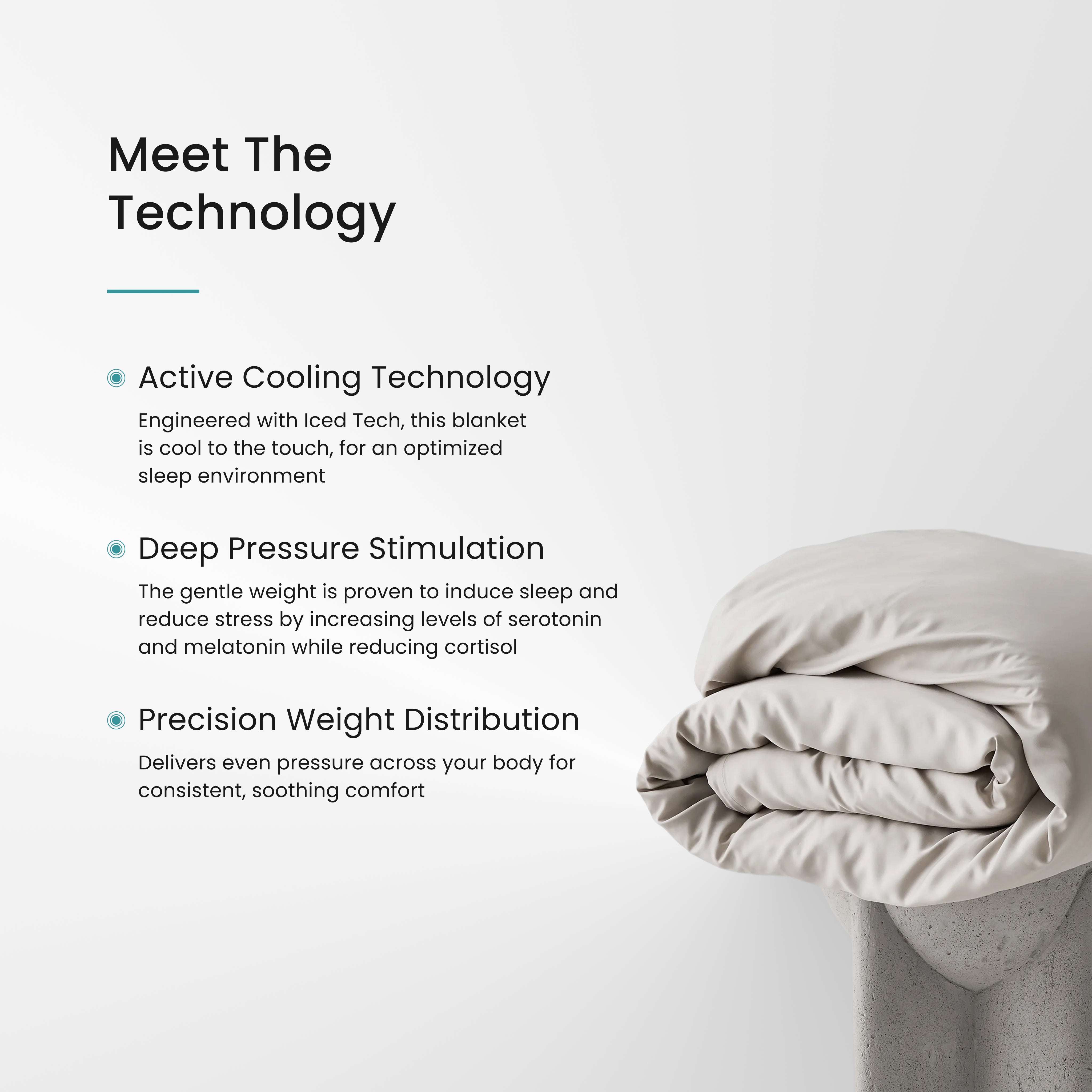 Iced Cooling Bamboo Weighted Blanket