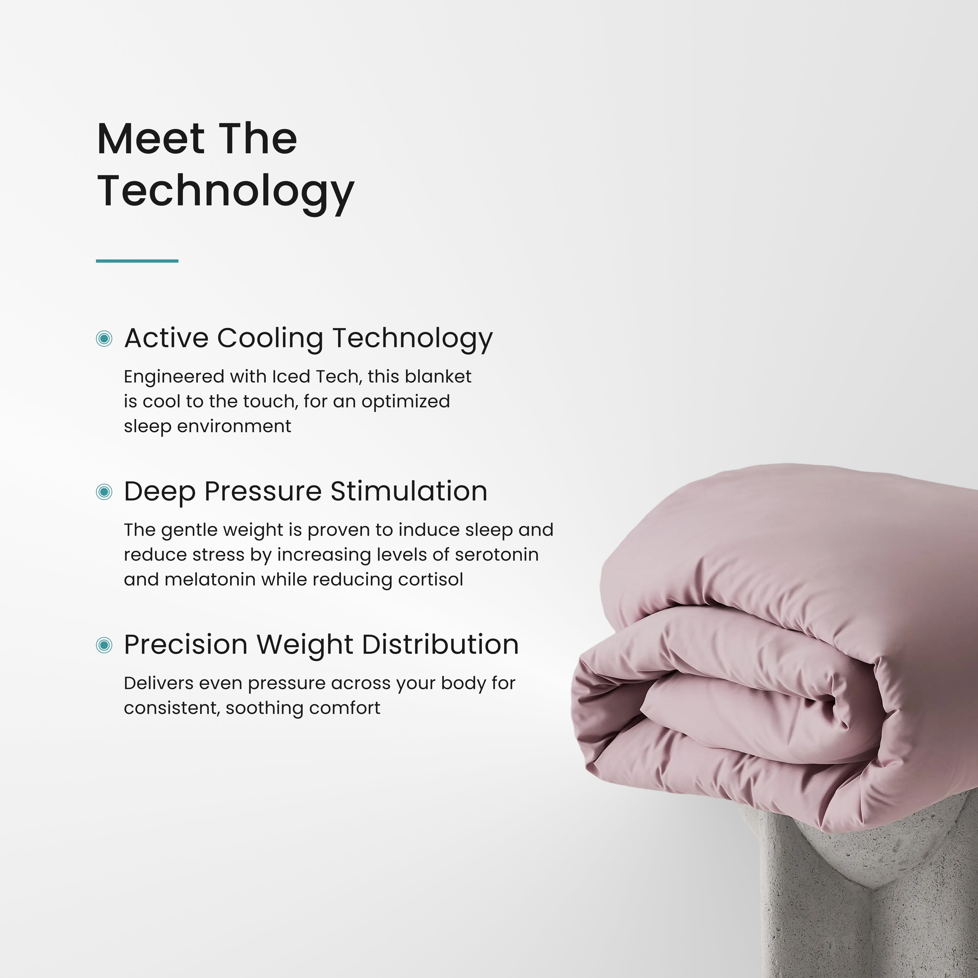 Iced Cooling Bamboo Weighted Blanket