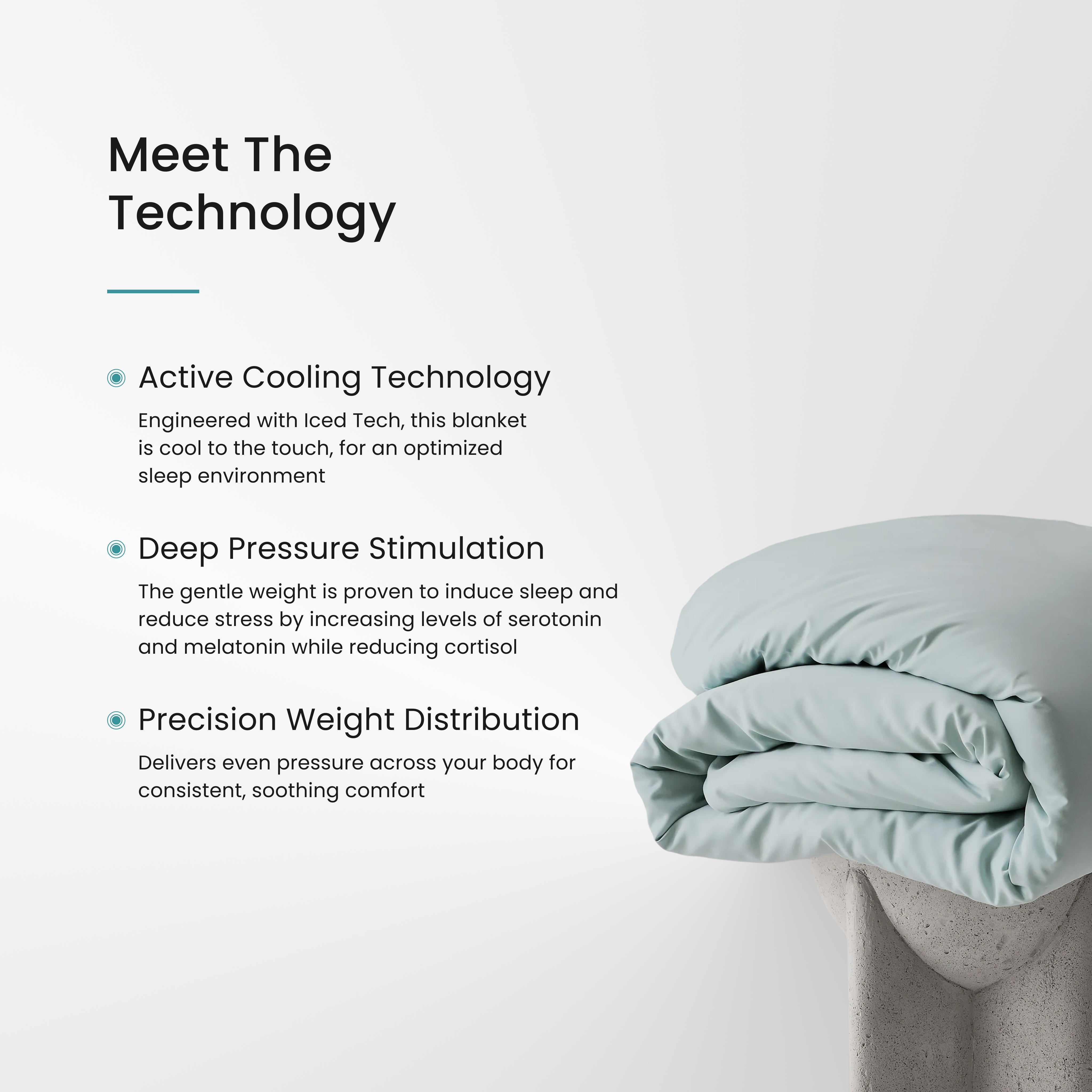 Iced Cooling Bamboo Weighted Blanket