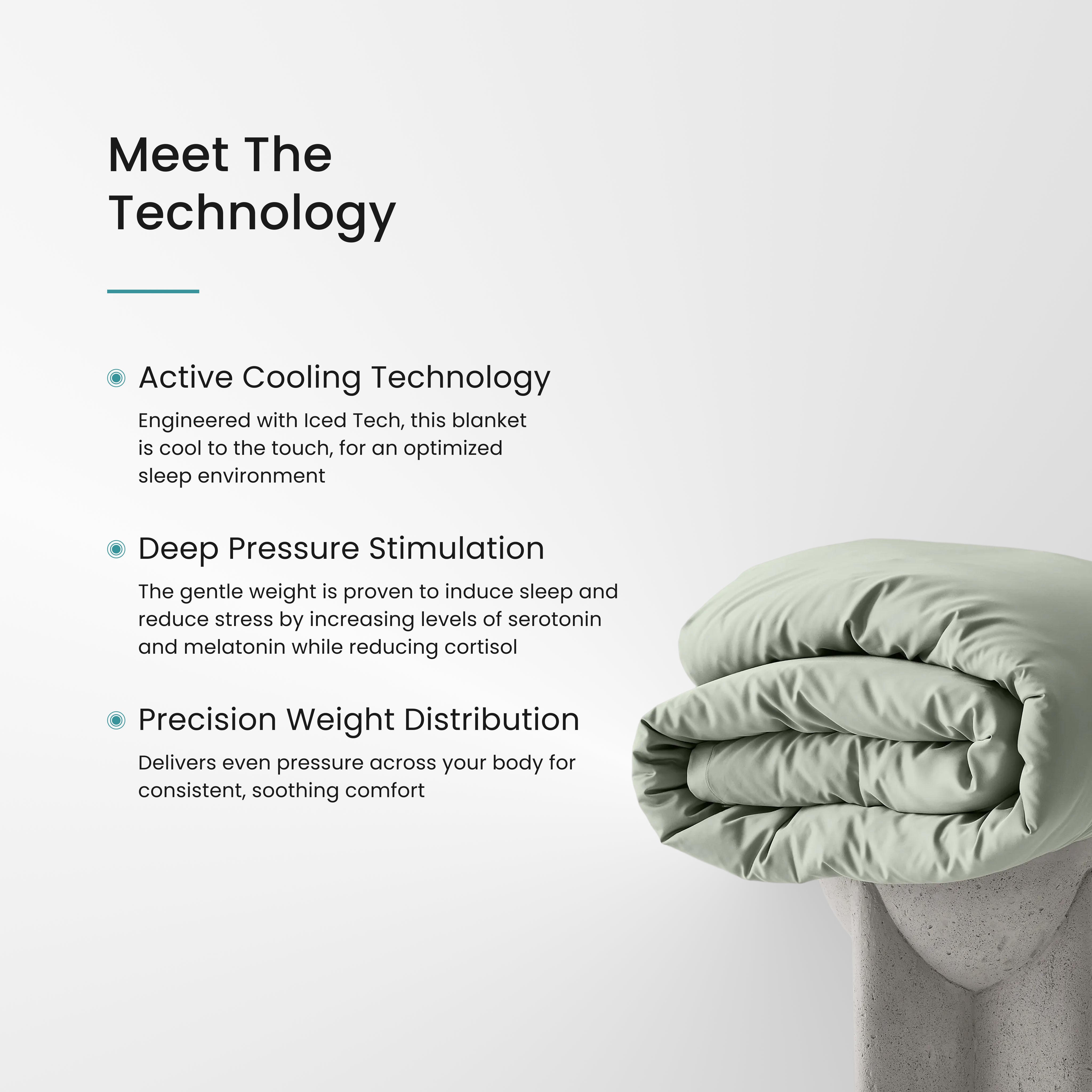 Iced Cooling Bamboo Weighted Blanket