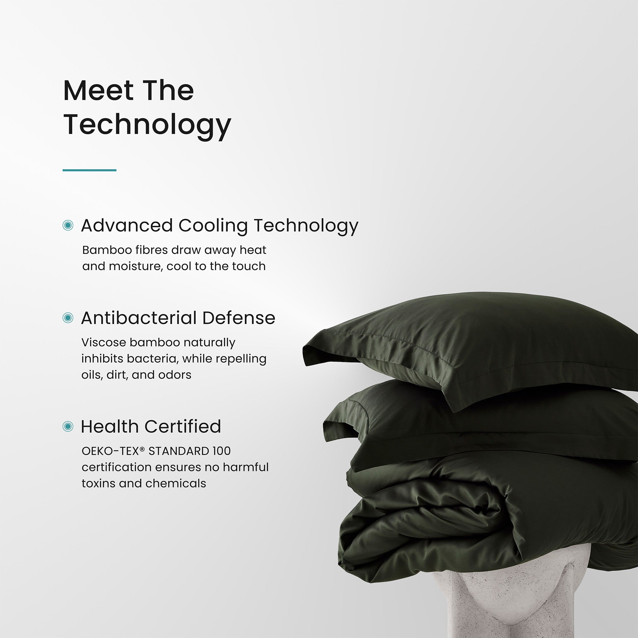 Iced Cooling Bamboo Duvet Cover Set
