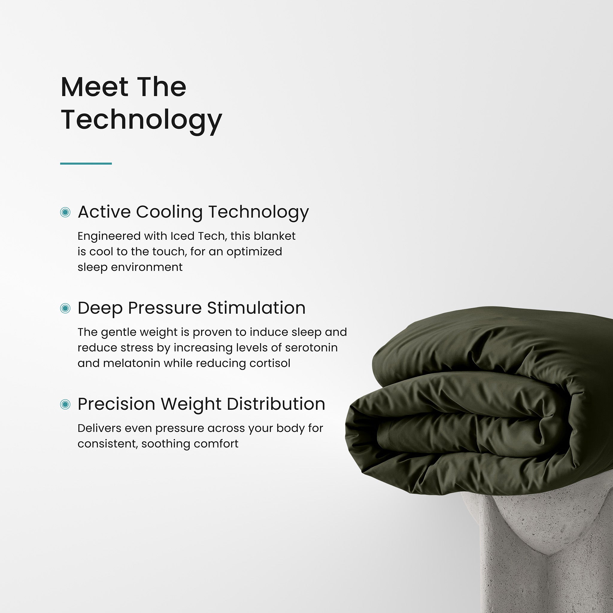 Iced Cooling Bamboo Weighted Blanket