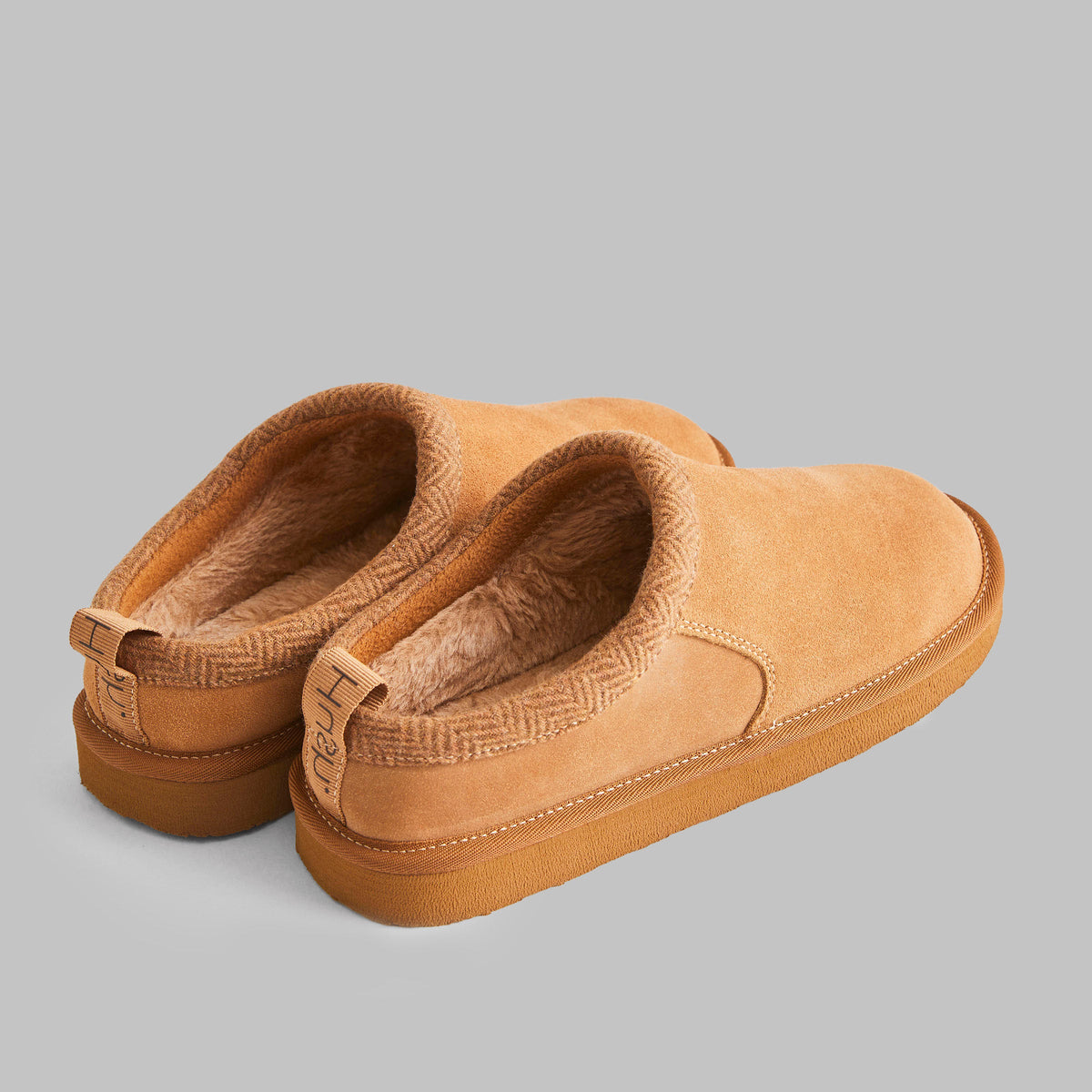 Hadleigh’s Brown Velvet Houseshoes Slippers Lounge in Velvet and Leather - 43 Introducing the Earl Velvet Slipper, Made In Northampton  main image 2