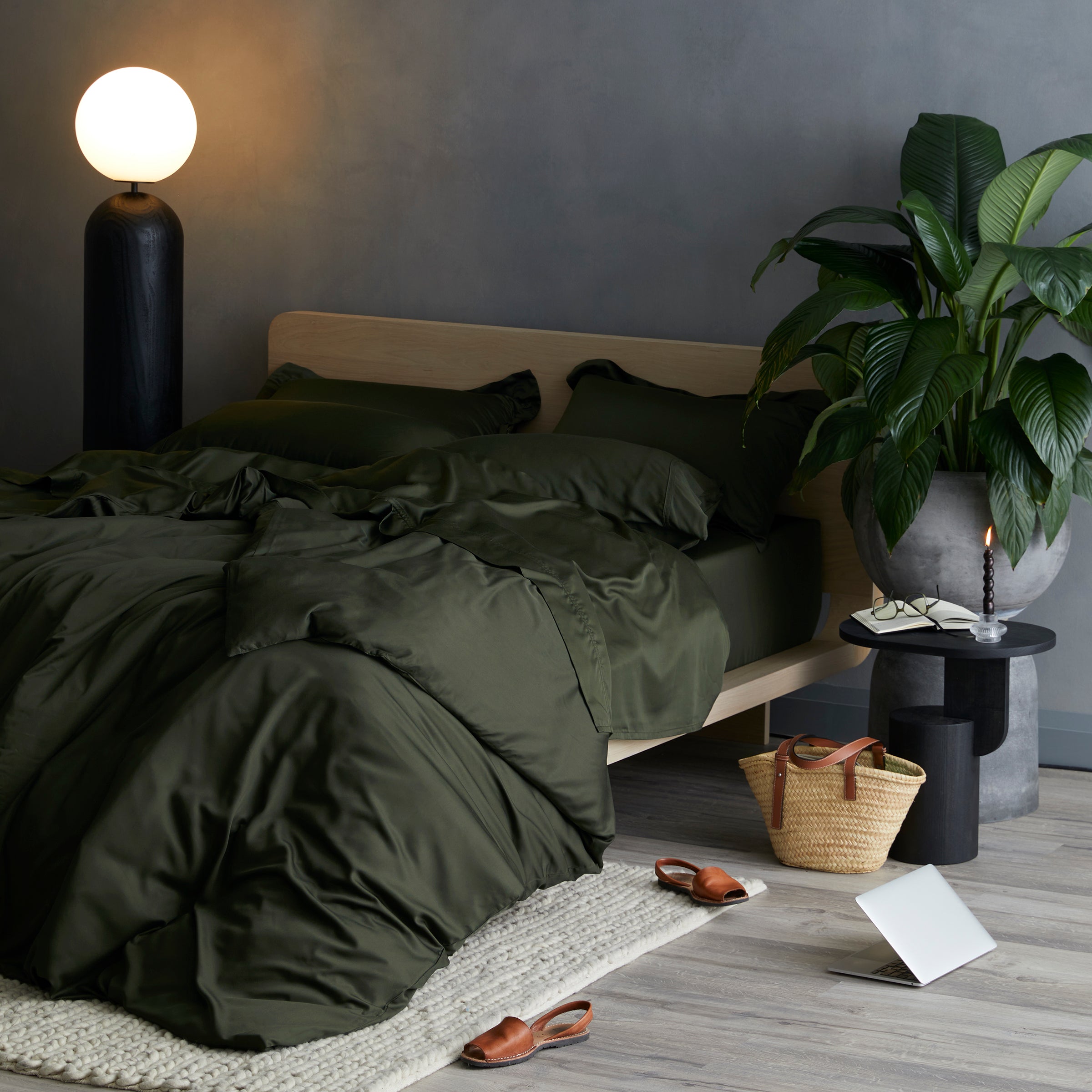 Iced Cooling Bamboo Duvet Cover Set