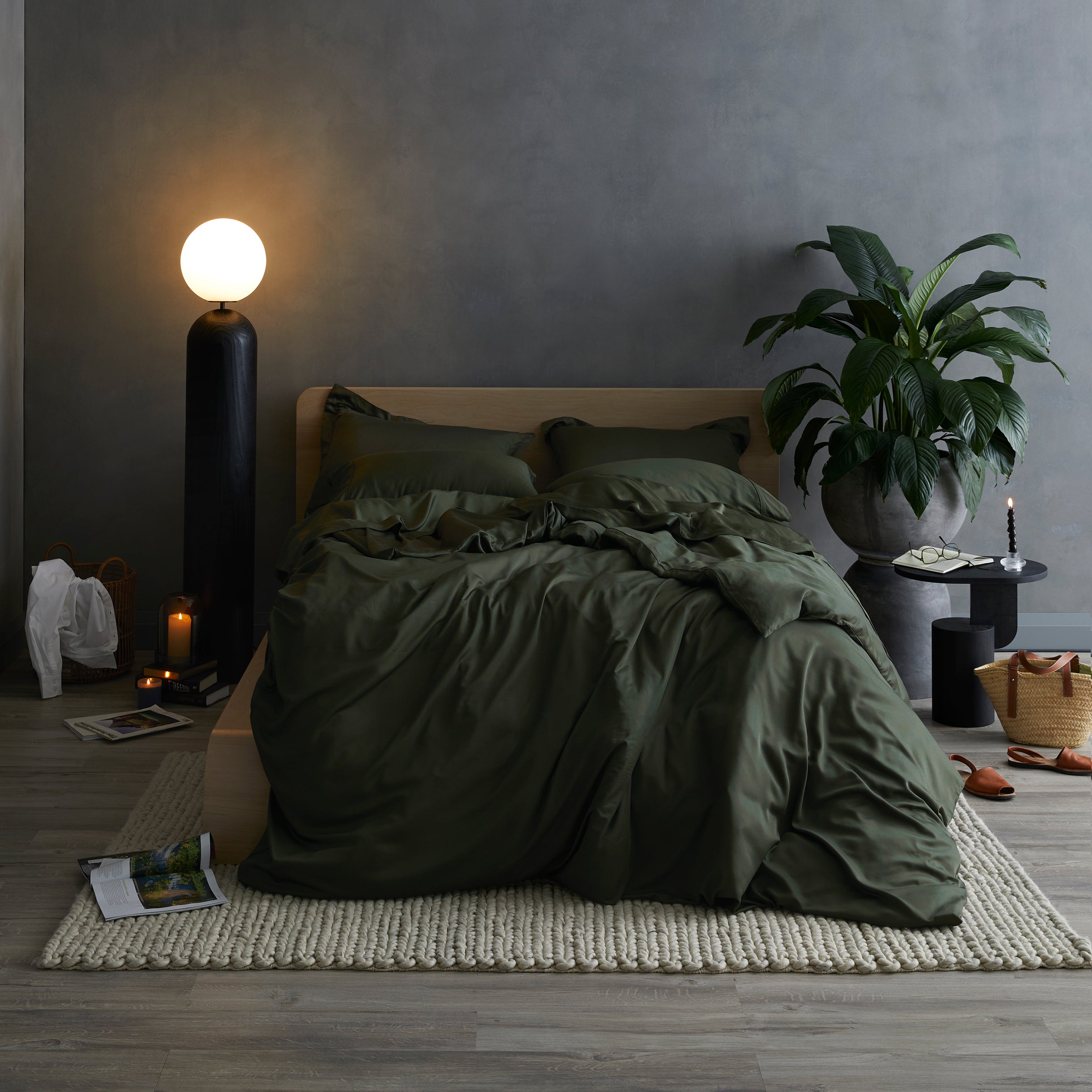 Iced Cooling Bamboo Duvet Cover Set