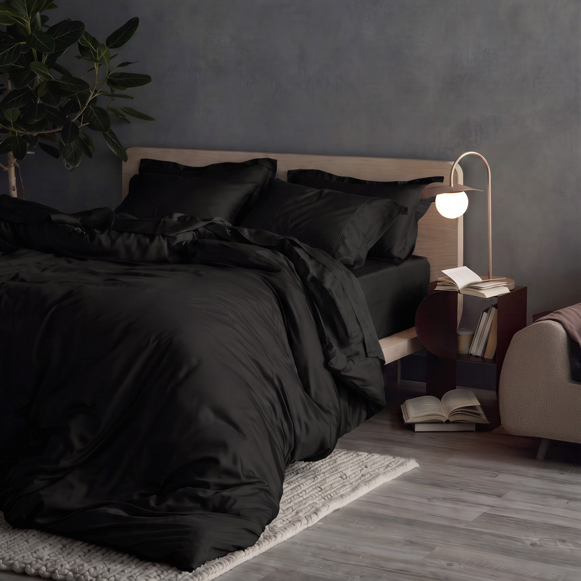 Iced Cooling Bamboo Duvet Cover Set