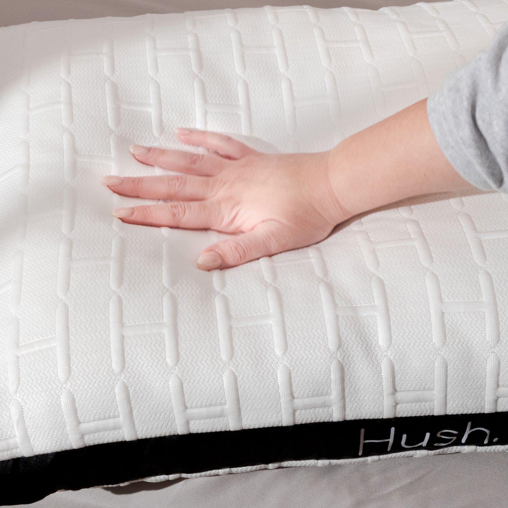 The Hush Pillow Adjustable Memory Foam Pillow Hush Blankets